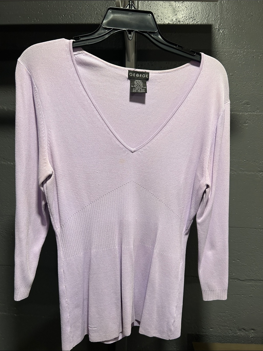 George Light Lavender V-Neck Knit Tunic